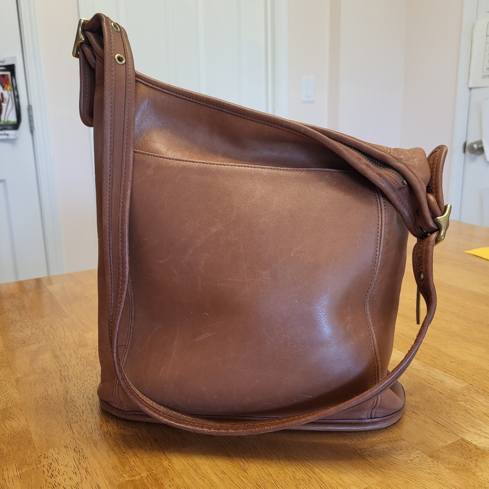 Vintage Coach Slim Duffel 9060 British Tan